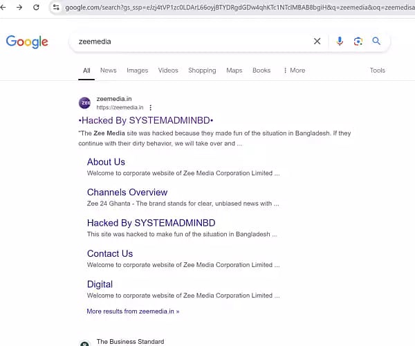 ஹேக் செய்யப்பட்ட Zee Media... “இனி இதுபோல் நடந்தால்...” எச்சரிக்கை விடுத்த ஹேக்கர்ஸ்... பின்னணி என்ன ?