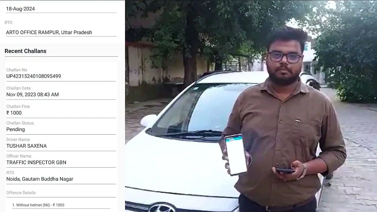 காரில் ஹெல்மெட் அணியாததால் ரூ.1000 அபராதம்... உ.பி. போலீஸாரின் செயலால் அதிர்ச்சி - நடந்தது என்ன ?