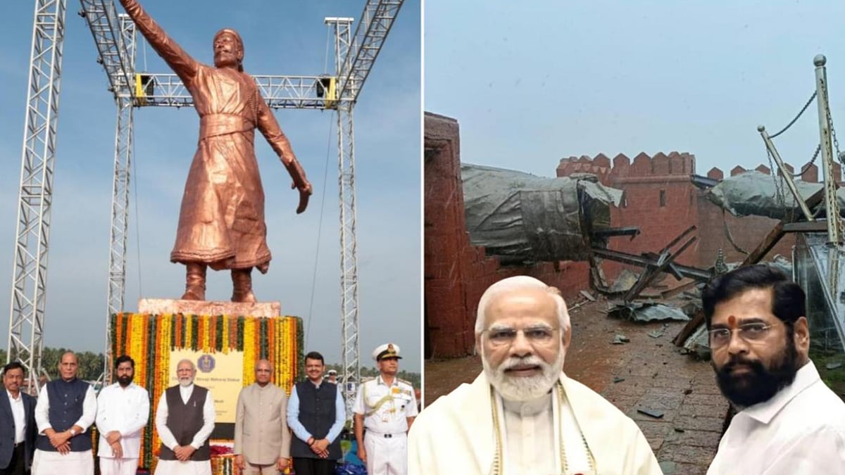 சுமார் ரூ. 3,600 கோடியை தூள் தூளாக்கிய NDA அரசு : சத்ரபதி சிவாஜி சிலை இடிந்ததற்கு காரணம் யார்?