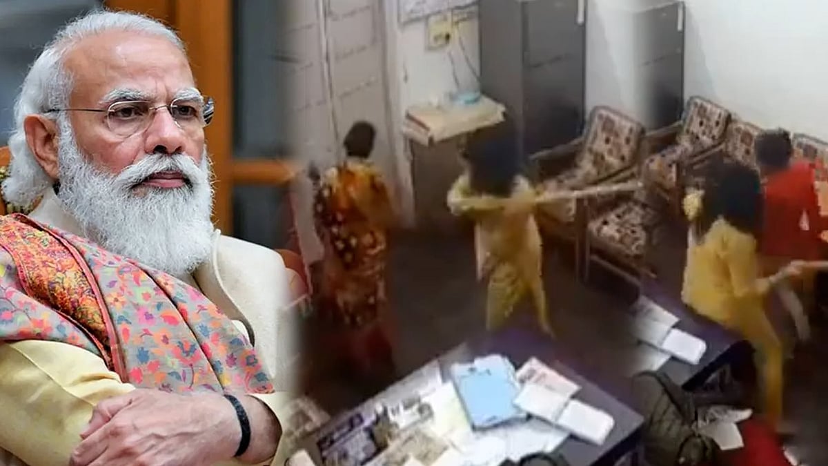 தொடரும் ரயில்வே போலீஸாரின் அட்டூழியங்கள்.. தலித் பாட்டி & பேரனை மீது கொடூர தாக்குதல் - பதைபதைக்கும் CCTV!