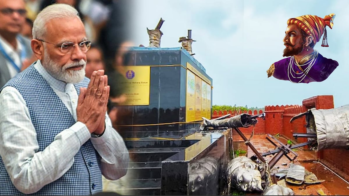 8 மாதத்தில் இடிந்த சத்ரபதி சிவாஜி சிலை!  :  மன்னிப்பு கேட்ட பிரதமர் மோடி!