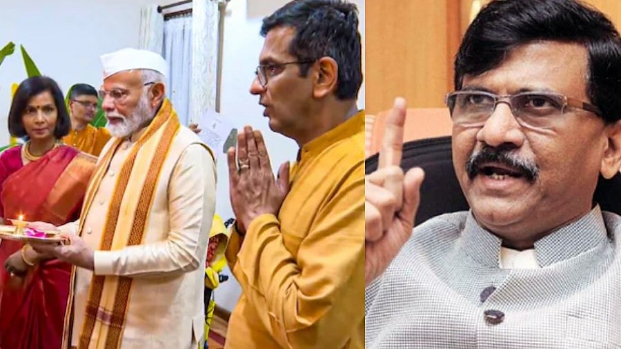 நீதி எப்படி கிடைக்கும்? : தலைமை நீதிபதி வீட்டிற்கு பிரதமர் மோடி சென்ற விவகாரத்தில் சஞ்சய் ராவத் கேள்வி!