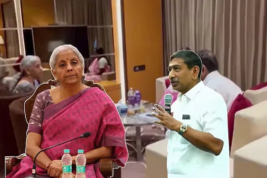 கேள்வி கேட்ட அன்னபூர்ணா நிறுவன உரிமையாளர் : மிரட்டி மன்னிப்பு கேட்க வைத்த நிர்மலா சீதாராமன்? - பின்னணி?