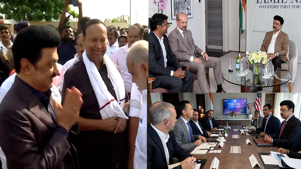 அமெரிக்க அரசுமுறைப் பயணம் முடிந்து, சென்னை திரும்பினார் முதலமைச்சர்! - விமான நிலையத்தில் உற்சாக வரவேற்பு!