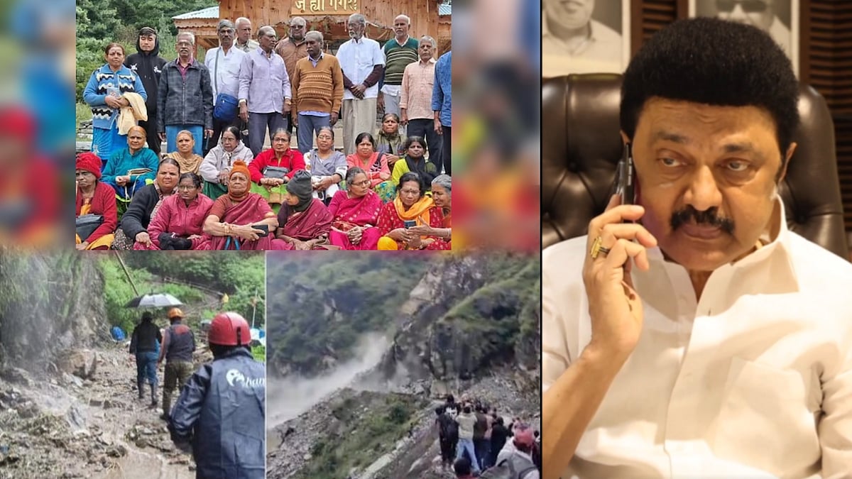 உத்தரகாண்ட் நிலச்சரிவு: 
“தைரியமா இருங்க...” - மீட்கப்பட்ட தமிழர்களிடம் ஃபோனில் பேசிய முதலமைச்சர் !
