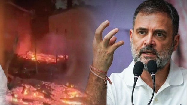 "தலித் மக்களை ஒடுக்கும் NDA கூட்டணி" : வீடுகள் எரிக்கப்பட்ட சம்பவத்திற்கு ராகுல் காந்தி கண்டனம்!