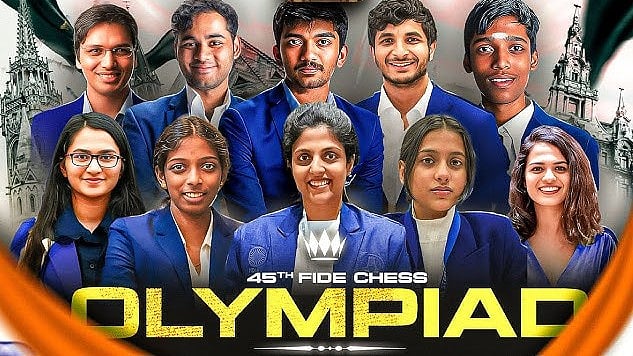 45-வது செஸ் ஒலிம்பியாட் : தங்கப்பதக்கத்தை நோக்கி முன்னேறும் இந்திய அணி : மகளிர் அணி முதல் தோல்வி ! 