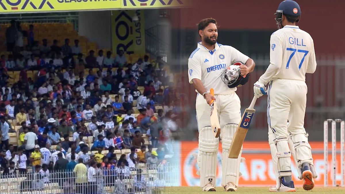 INDvsBAN டெஸ்ட் போட்டியை காண திரண்ட சென்னை ரசிகர்கள் : வலுவான நிலையில் இந்திய அணி ! 