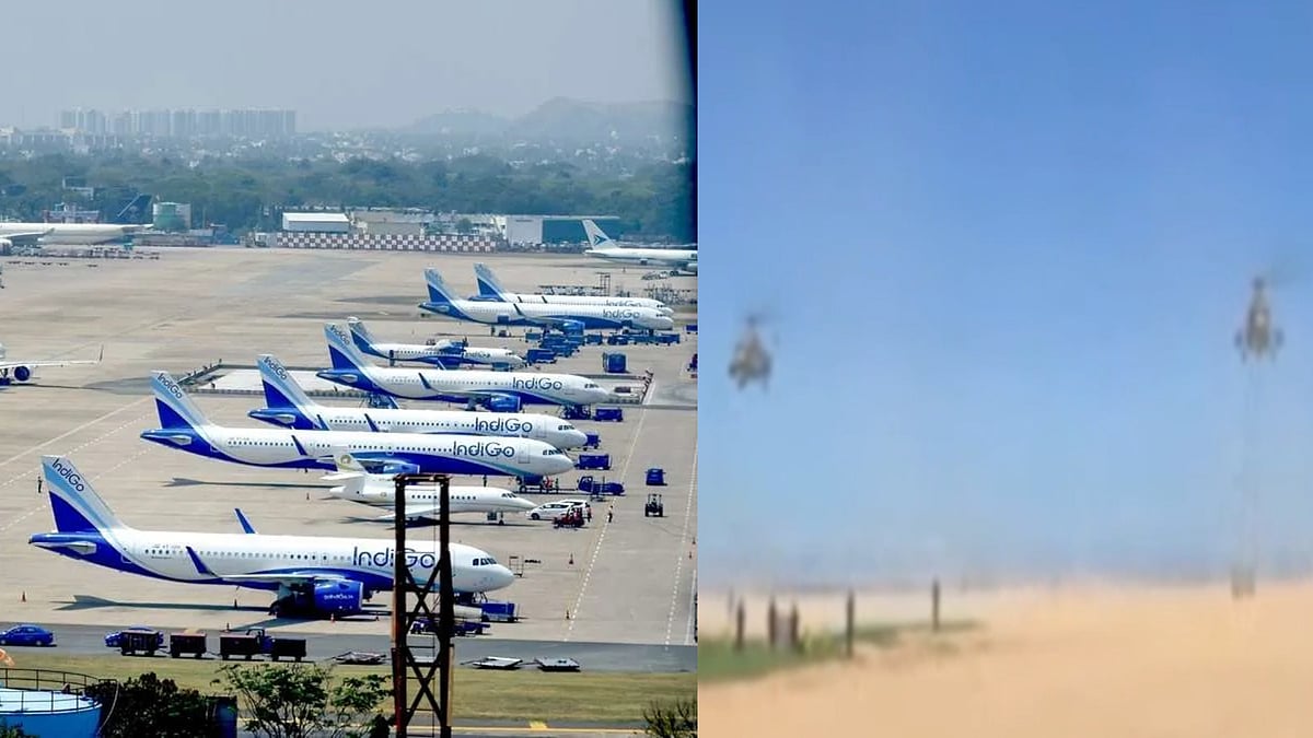 சென்னை விமான சாகசக்கண்காட்சி : முதற்கட்ட ஒத்திகையில் விமானப்படை : விமான சேவை தற்காலிக நிறுத்தம் ! 