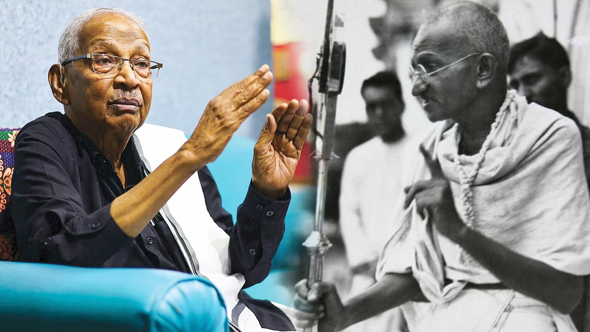 இதனால்தான் காந்தி கொல்லப்பட்டார்;  காந்தியாரைப் போற்ற காரணமும் இதுதான்... - கி.வீரமணி கூறுவது என்ன?