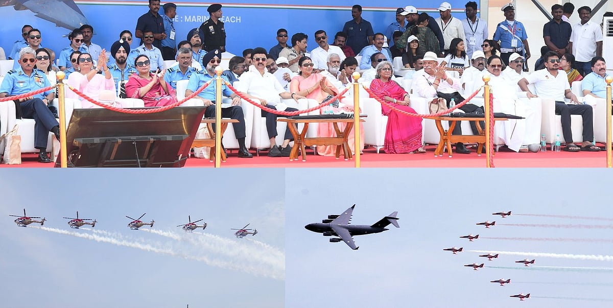 21 ஆண்டுகளுக்கு பிறகு... சென்னையில் பிரமாண்டமாக நடந்து முடிந்த விமான சாகச நிகழ்ச்சி -குவியும் பாராட்டுகள்