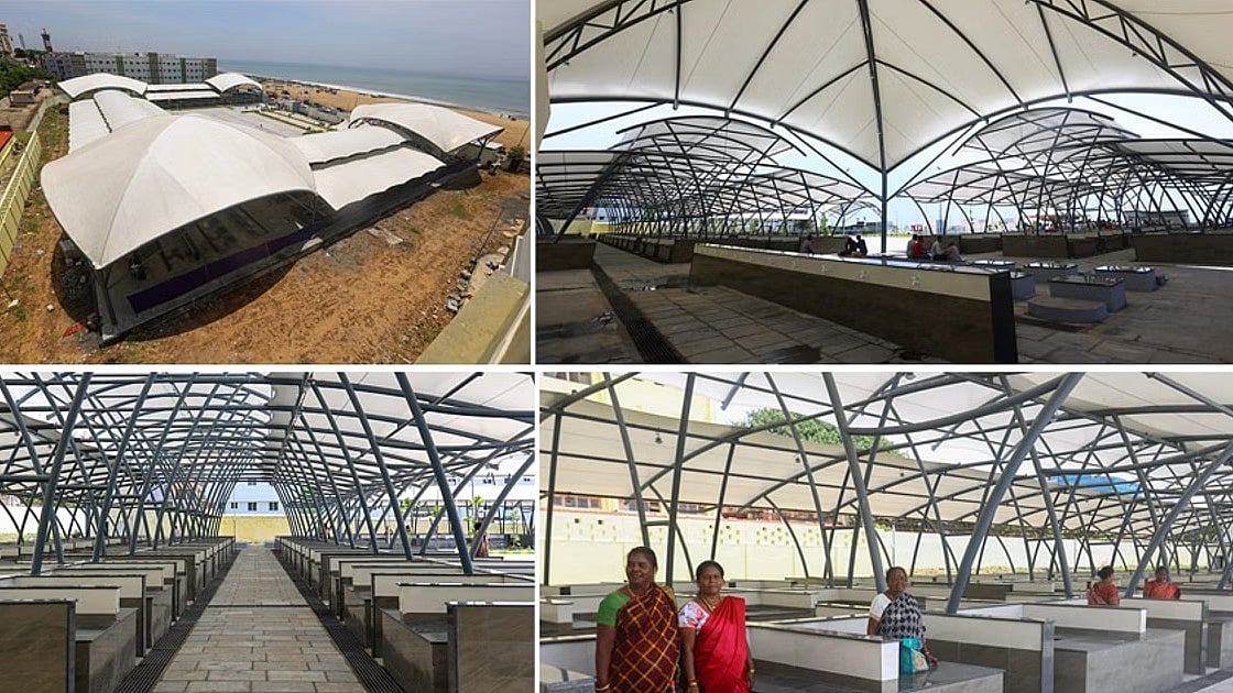 சென்னை பட்டினப்பாக்கம் நவீன மீன் அங்காடி : விரைவில் செயல்படத் தொடங்கும்!