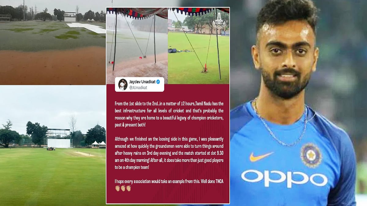 வெள்ளக்காடான மைதானம்... 12 மணி நேரத்தில் தொடங்கிய போட்டி - தமிழ்நாட்டை பாராட்டிய இந்திய வீரர் ! 