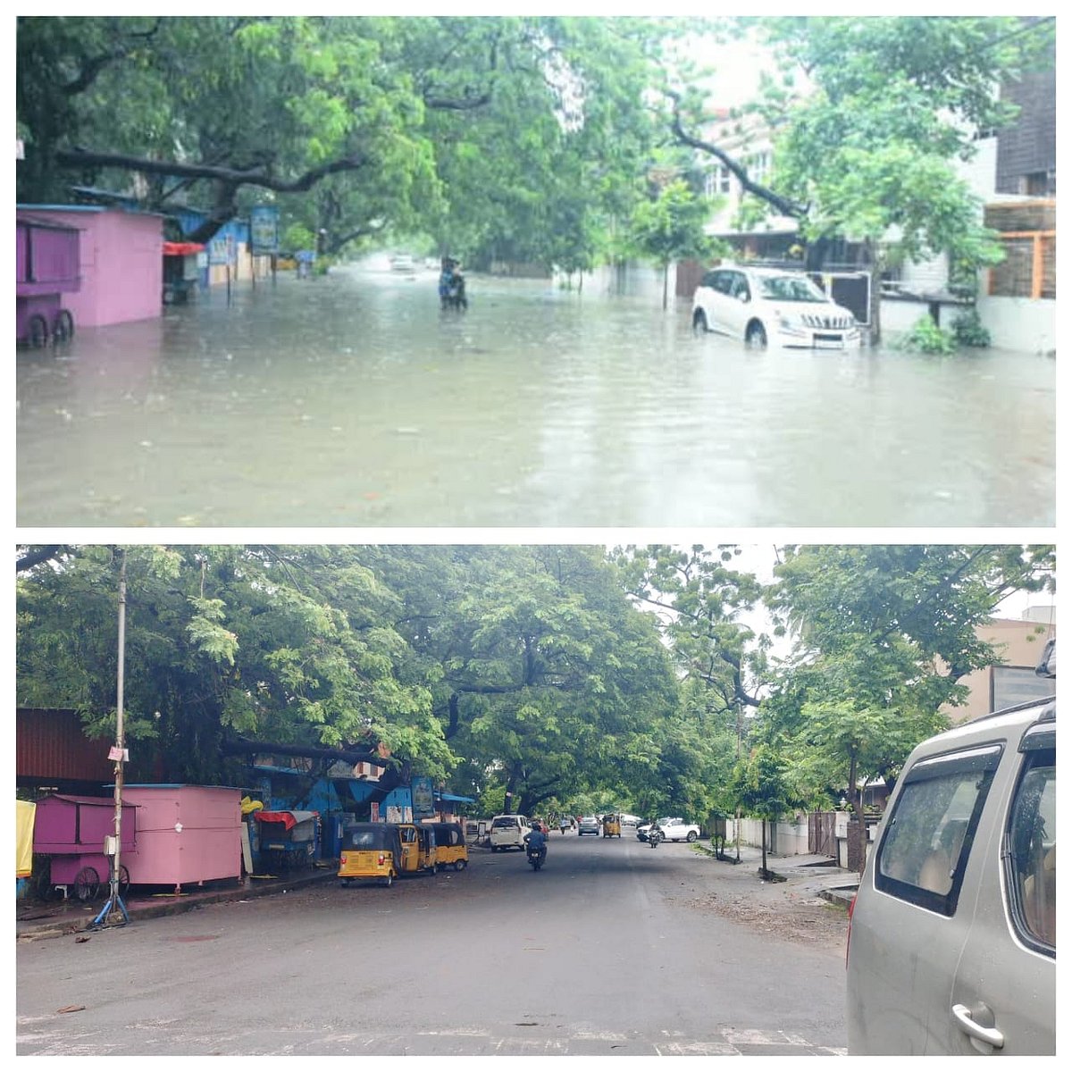 அண்ணா நகர், 2வது பிரதான சாலையில் தேங்கி நின்ற மழைநீர் முழுவதுமாக அகற்றப்பட்டது.