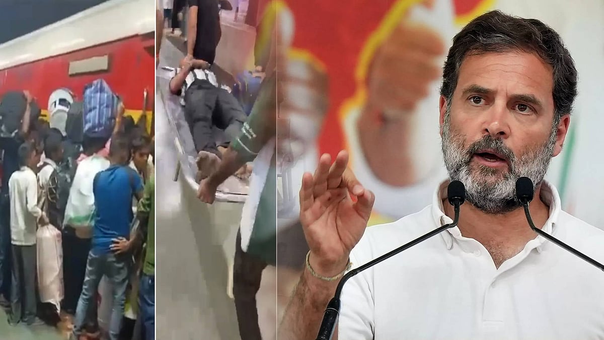 மும்பை ரயில் நிலையத்தில் கூட்ட நெரிசல் - 9 பேர் காயம்! : எதிர்க்கட்சி தலைவர் ராகுல் காந்தி கண்டனம்!