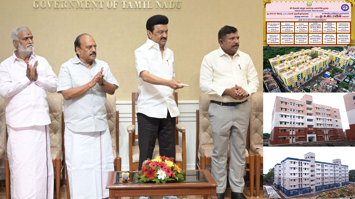 ரூ.426.32 கோடி செலவில் 3,268 குடியிருப்புகள் திறப்பு - திறந்து வைத்தார் முதலமைச்சர் மு.க.ஸ்டாலின்!