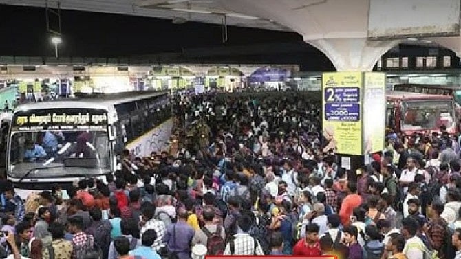 சென்னையில் இருந்து தீபாவளியை கொண்டாட சொந்த ஊர் சென்ற மக்கள் : என்ன இவ்வளவு பேரா?