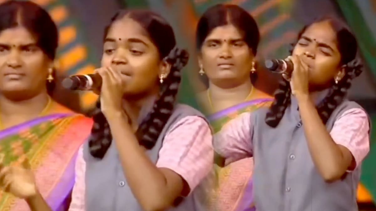 தனியார் தொலைக்காட்சியில் அசத்திய கரூர் அரசுப் பள்ளி மாணவி...  குவியும் பாராட்டு ! - யார் அவர்?