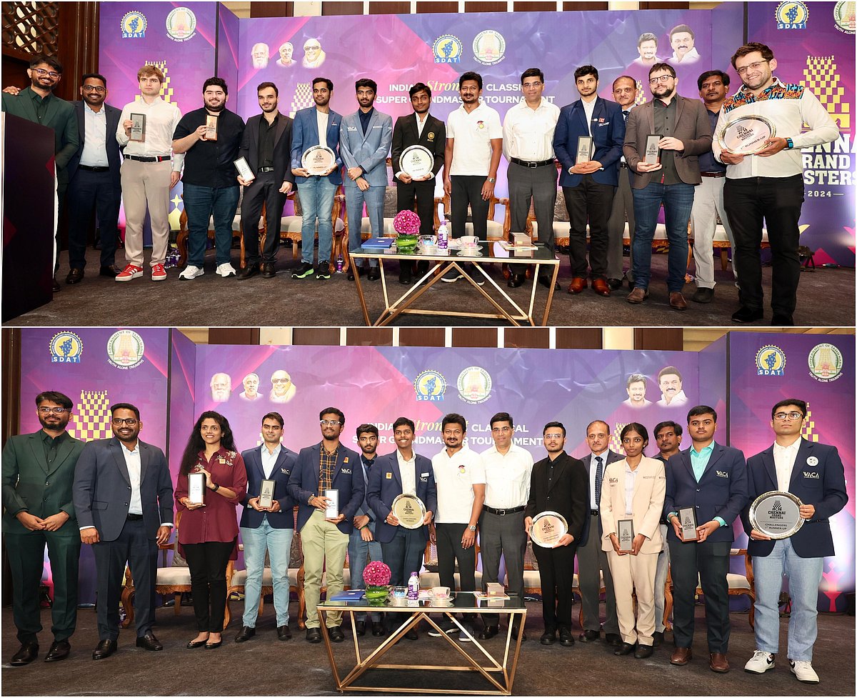 சென்னை கிராண்ட் மாஸ்டர்ஸ் செஸ் போட்டி : 2 பிரிவுகளிலும் பட்டத்தை தட்டிச் சென்ற தமிழ்நாட்டு வீரர்கள் !