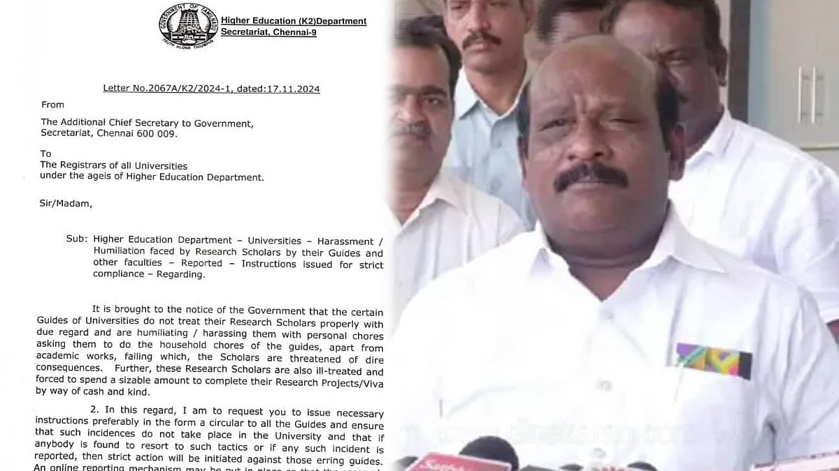 ஆராய்ச்சி மாணவர்கள் விவகாரம் : “Mentor மீது கடும் நடவடிக்கை எடுக்கப்படும்” - உயர்கல்வித்துறை எச்சரிக்கை!