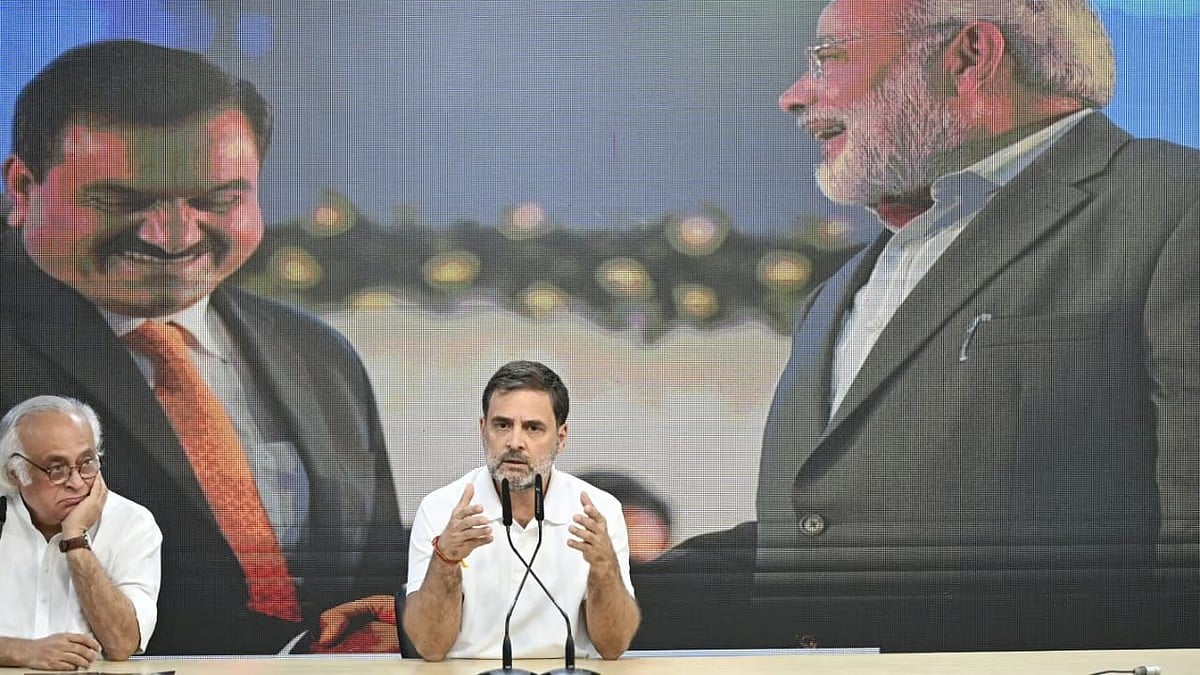 ”சிறையில் இருக்க வேண்டிய அதானியை பாதுகாக்கும் மோடி அரசு” : ராகுல் காந்தி குற்றச்சாட்டு!