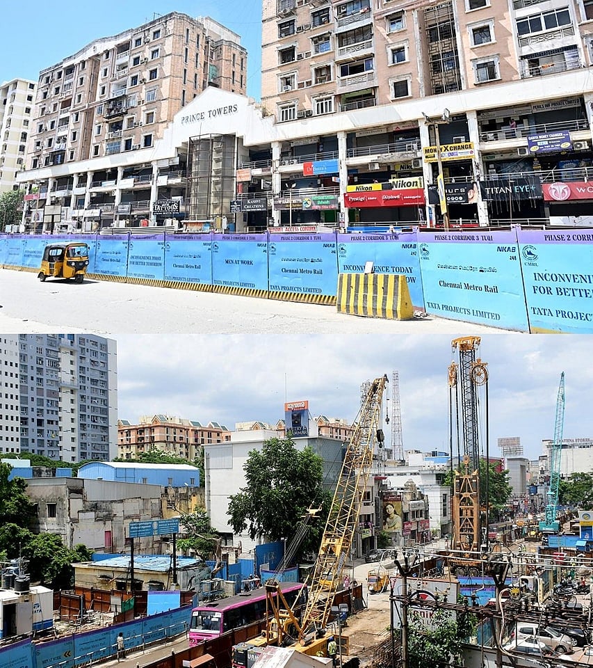 புரசைவாக்கம் - கெல்லீஸ் இடையே மெட்ரோ சுரங்கப்பாதை அமைக்கும் பணி தொடக்கம்!