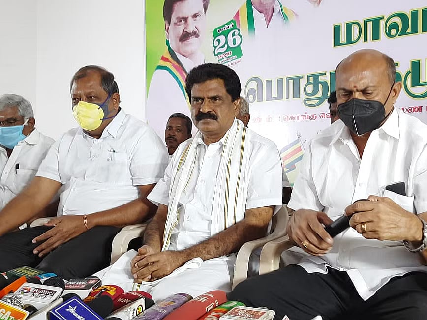 “திமுக கூட்டணியை யாராலும் உடைக்க முடியாது” - கொங்கு நாடு மக்கள் தேசிய கட்சி பொதுச் செயலாளர் ஈஸ்வரன் ! 