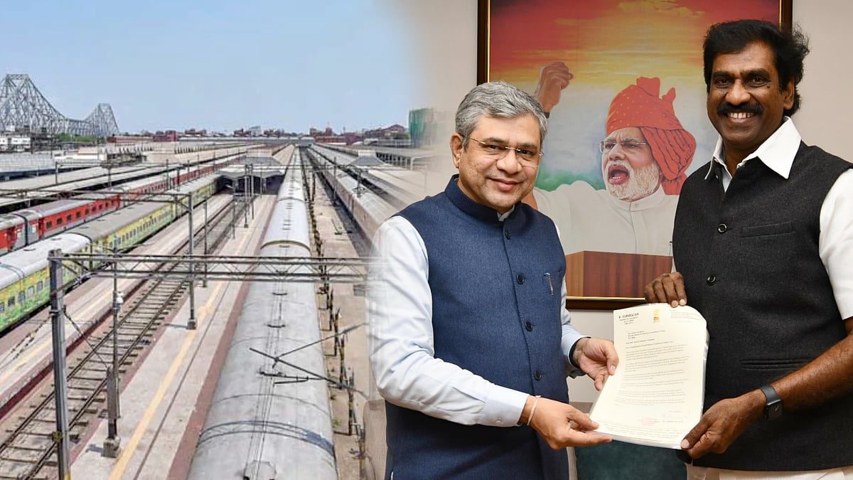பெரம்பூர் - வில்லிவாக்கம் இடையே 4-வது இரயில் முனையம் - ஒன்றிய அமைச்சரிடம் திமுக MP கிரிராஜன் கோரிக்கை!