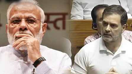 ”துரோணாச்சாரியார் போல் இந்திய மக்களின் கட்டை விரலை கேட்கும் பாஜக அரசு” : மக்களவையில் ராகுல் காந்தி சாடல்!