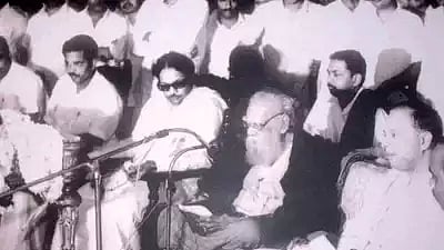 “தெருக்களில் நடக்கமுடியாது என்றபோது, கருவறைக்குள் செல்ல சட்டமியற்றிய அரசு!” : அமைச்சர் மா.மதிவேந்தன்!