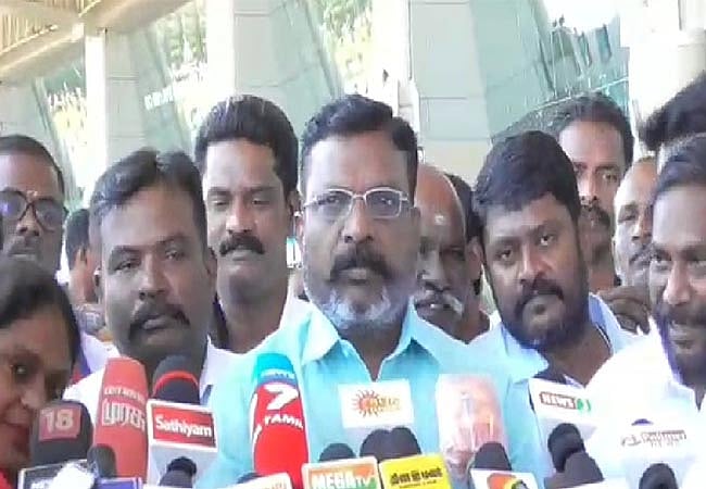 பாஜகவின் ஆழ் மனதில் உள்ள அம்பேத்கரின் வெறுப்பைத்தான் அமித்ஷா வெளிப்படுத்தி உள்ளார் - திருமாவளவன் !