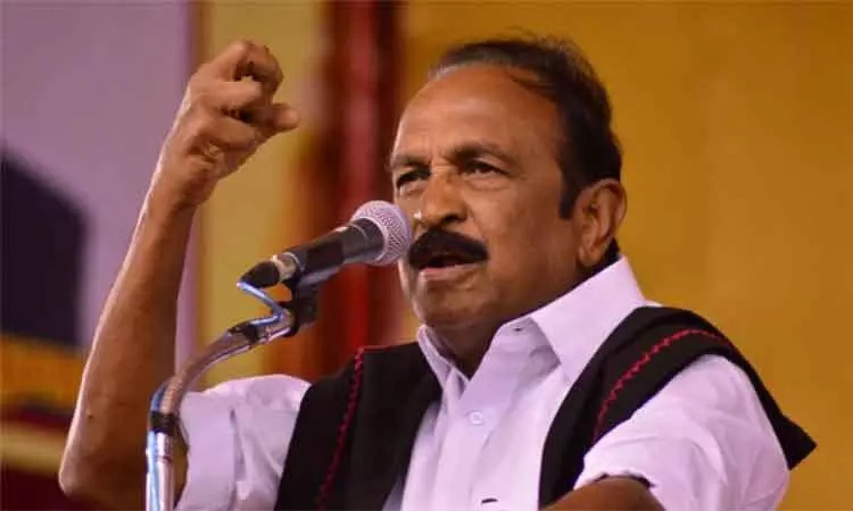"பிற மாநில முதலமைச்சர்களுக்கு எடுத்துக்காட்டாக நமது முதலமைச்சர் இருக்கிறார்" - வைகோ புகழாரம் ! 