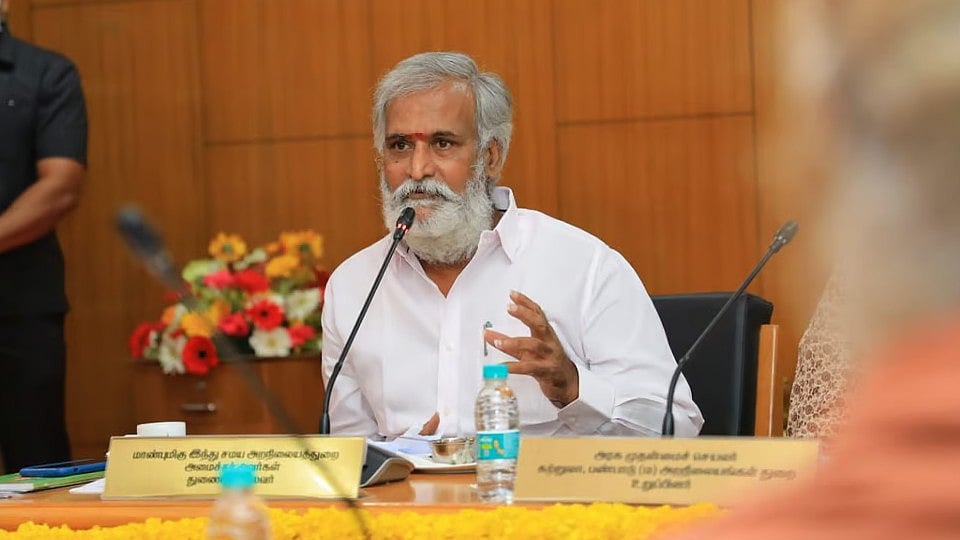 "விஷமத்தனமான பிரச்சாரத்தை எதிர்க்கட்சிகள் கையில் எடுக்கிறார்கள்" - அமைச்சர் சேகர் பாபு விமர்சனம் !