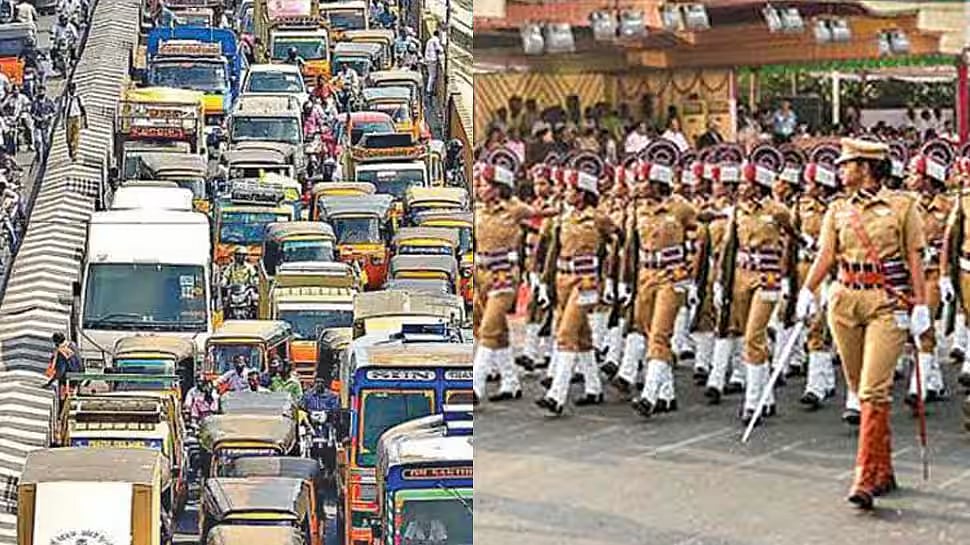 சென்னை மக்கள் கவனத்திற்கு... குடியரசு தின அணிவகுப்பு ஒத்திகை : 4 நாட்கள் போக்குவரத்து மாற்றம் - விவரம்!