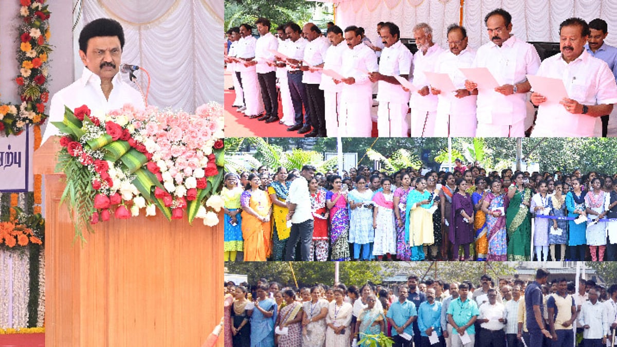 தியாகிகள் தினம் : “சமூக வேற்றுமையை எந்த வகையிலும் கடைப்பிடிக்கமாட்டேன்” -தீண்டாமை ஒழிப்பு உறுதிமொழி ஏற்பு