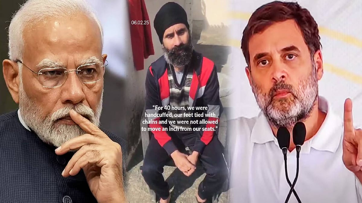 “இந்தியர்களுக்கு கை விலங்குகள் போட்டிருக்கக் கூடாது!” : எதிர்க்கட்சி தலைவர் ராகுல் காந்தி கண்டனம்!