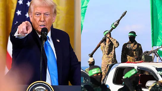 "காசா பகுதி முழுவதும் வெடித்துச் சிதறும்"- ஹமாஸ் அமைப்புக்கு  அமெரிக்க அதிபர் டிரம்ப் எச்சரிக்கை  ! 