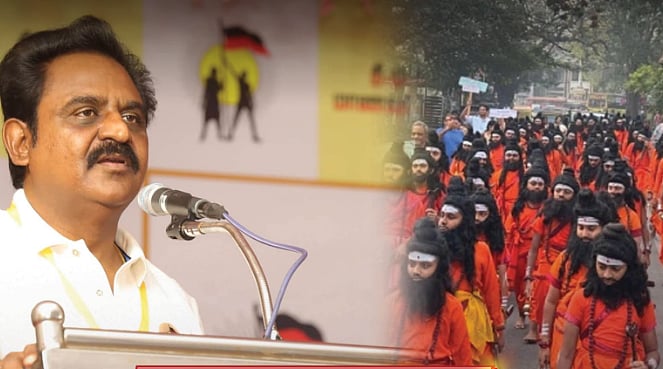 ”கல்வியைப் புறந்தள்ளிவிட்டு காவியைப் புகுத்தும் பாசிச பாஜக அரசு” : சி.வி.எம்.பி.எழிலரசன் கடும் கண்டனம்!