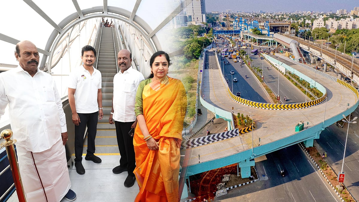 திருவான்மியூரில் பயன்பாட்டுக்கு வந்த 'U' வடிவ மேம்பாலம், நடைமேம்பாலம்: துணை முதலமைச்சர் திறந்துவைத்தார்!