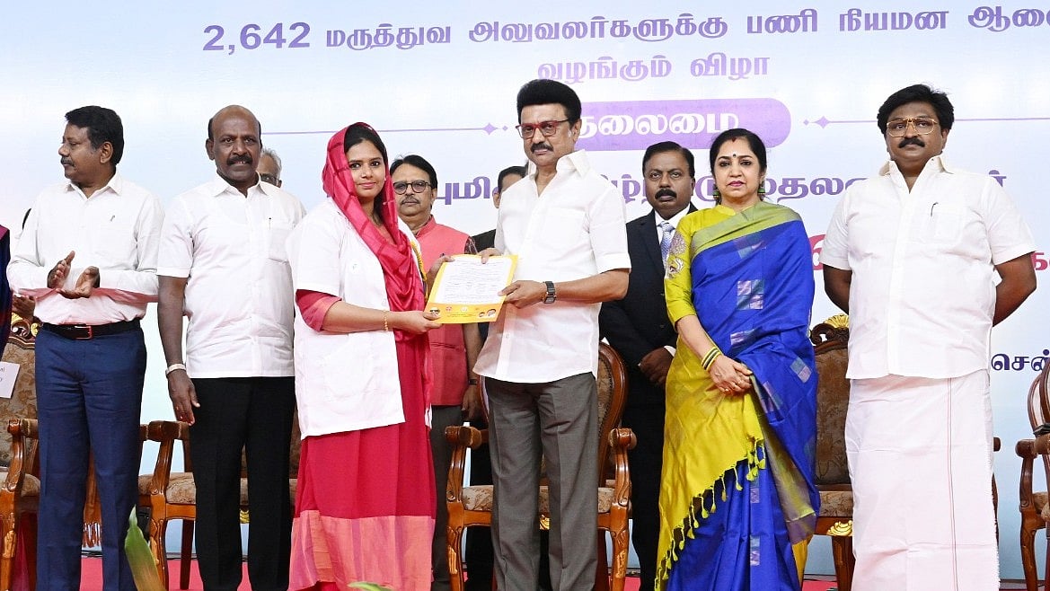 2,642 நபர்களுக்கு பணி நியமன ஆணை : முதலமைச்சர் மு.க.ஸ்டாலின் வழங்கினார்!