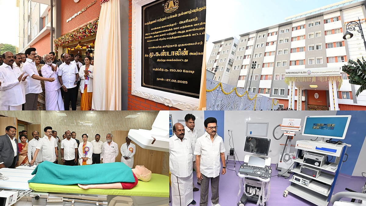 6 தளங்கள்.. 560 படுக்கைகள்... கொளத்தூரில் ‘பெரியார் அரசு மருத்துவமனை’ - திறந்து வைத்தார் முதலமைச்சர் !