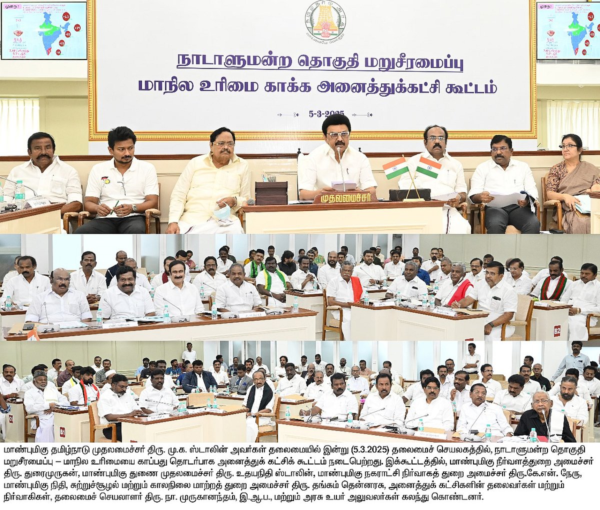 “இந்தியாவை ‘ஹிந்தியா’வாக மாற்றத் துடிக்கும் ஒன்றிய பாஜக அரசு...” - அனைத்துக் கட்சி கூட்டத்தில் கமல்ஹாசன்!