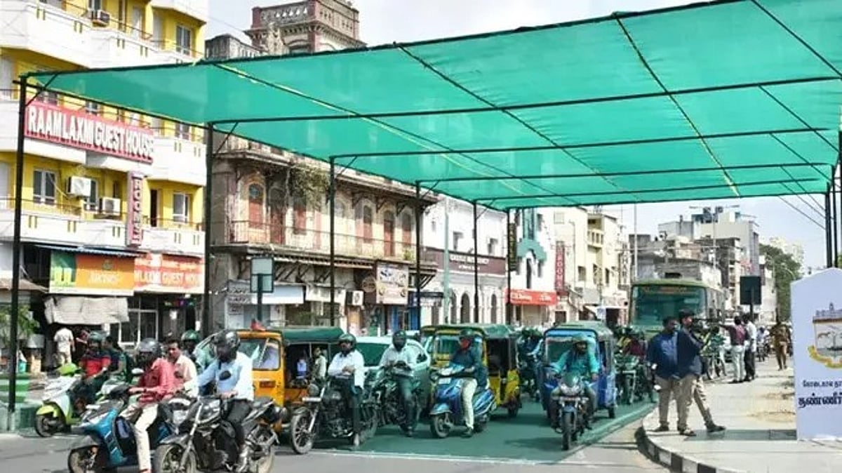 சென்னையின் 14 இடங்களில் உள்ள சிக்னல்களில் பசுமை பந்தல்கள் அமைக்கப்படும் - சென்னை மாநகராட்சி அறிவிப்பு !