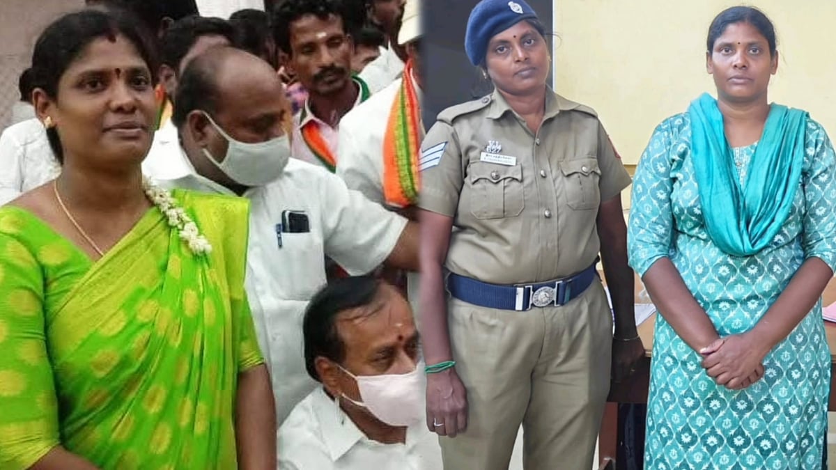சேற்று சகதியை வீசிய வழக்கு : தலைமறைவாக இருந்த முன்னாள் பாஜக மகளிரணி தலைவர் கைது!