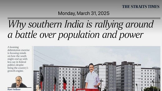 ”உலக அளவில் கவனம் ஈர்த்த மு.க.ஸ்டாலின்” : The Straits Times-ல் முதலமைச்சரை பாராட்டி கட்டுரை வெளியீடு!