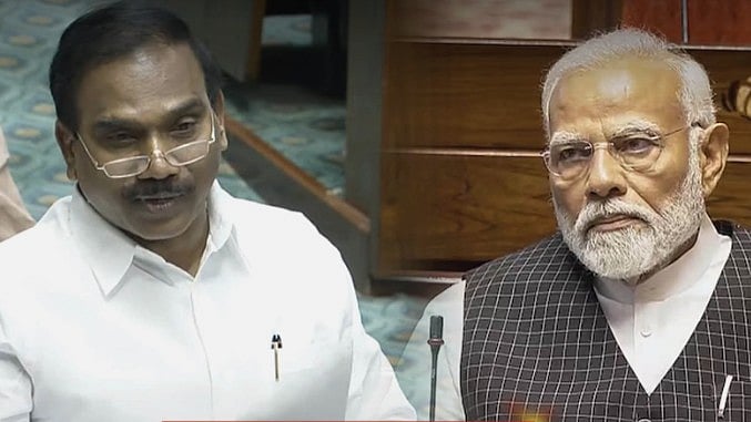 ”ஒன்றிய அரசுக்கு மதம் பிடித்து விட்டது” : வக்ஃப் மசோதாவுக்கு எதிர்ப்பு தெரிவித்து பேசிய ஆ.ராசா MP பேச்சு!