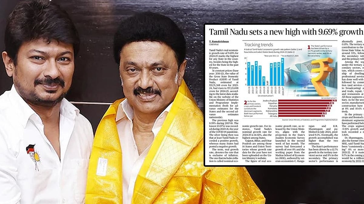 முதலமைச்சர் அவர்கள் தீட்டிய திட்டங்களின் வெற்றிக்கு புள்ளிவிவரமே சாட்சி - துணை முதலமைச்சர் உதயநிதி !
