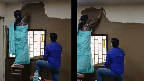 வகுப்பறையில் மாட்டு சாணம் பூசிய கல்லூரி முதல்வர்... வீடியோ வைரல்... டெல்லியில் நடந்தது என்ன? 