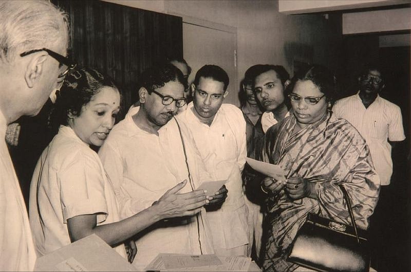 Dr. V. Shanta and Chief Minister kalaignar 