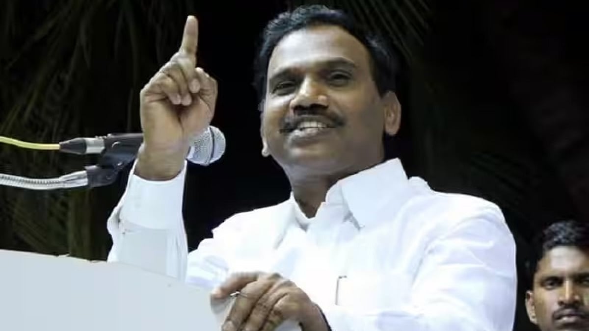”கருப்பு, சிவப்பு வேட்டியை பார்த்தாலே சிலருக்கு பயம்” : ஆ.ராசா MP அனல் பேச்சு!